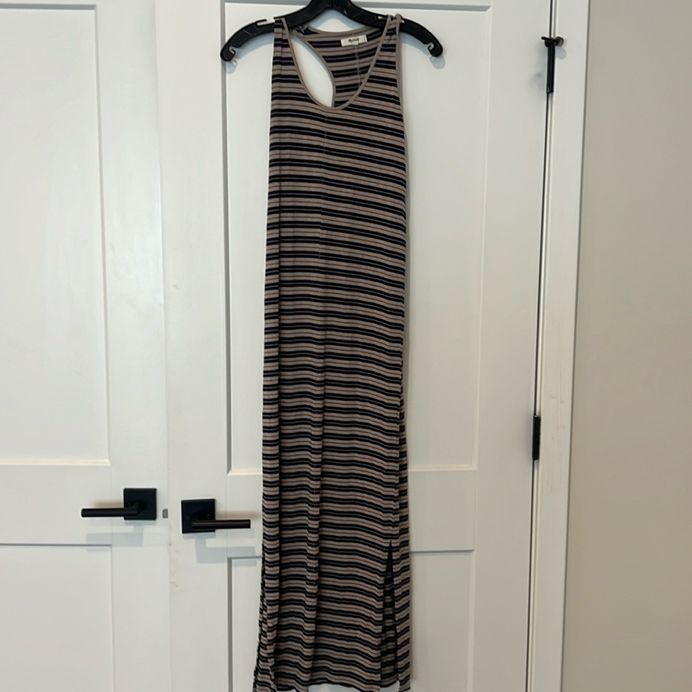 Madewell striped maxi dress